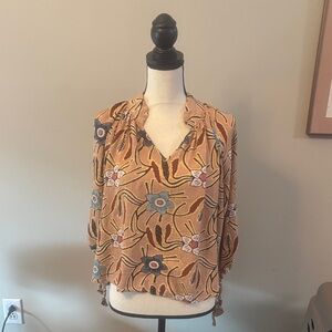 Christian Soriano L Floral Print Women's Top - Multicolor